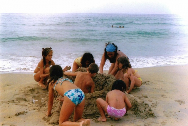  On the beach 
